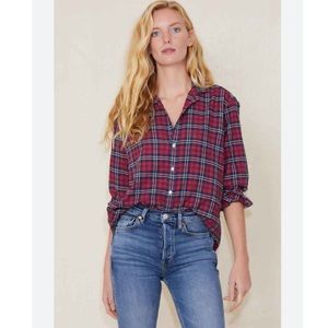 Frank & Eileen Eileen Cotton Shirt Red Plaid Size Large